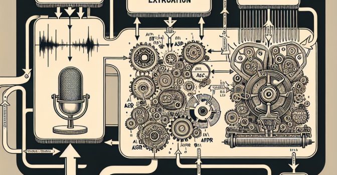 DALLE-3により生成した音声パイプラインの概念図